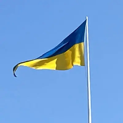 Svensk kaptensvimpel hissad på flaggstång med blå himmel som bakgrund