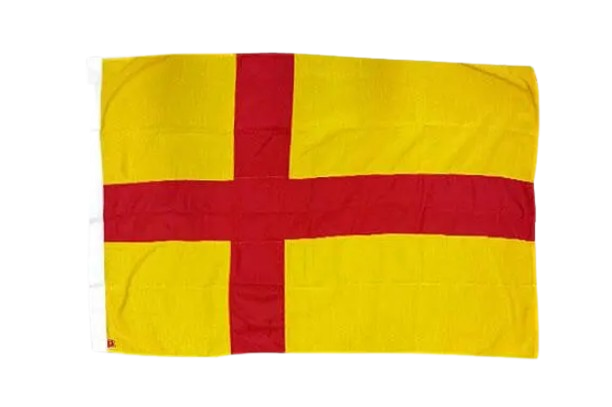 Nordisk flagga, gul med rött kors