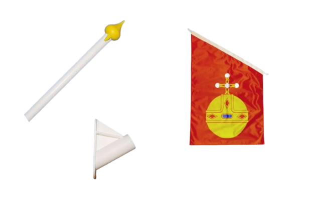 Upplands landskapsflagga Flaggfabriken Kronan