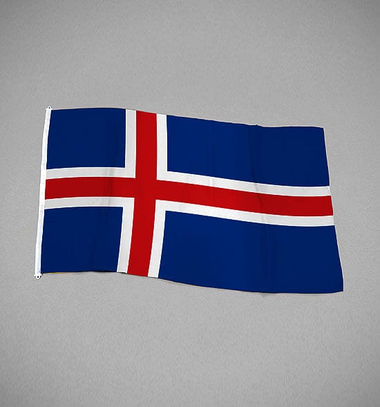 Islands flagga