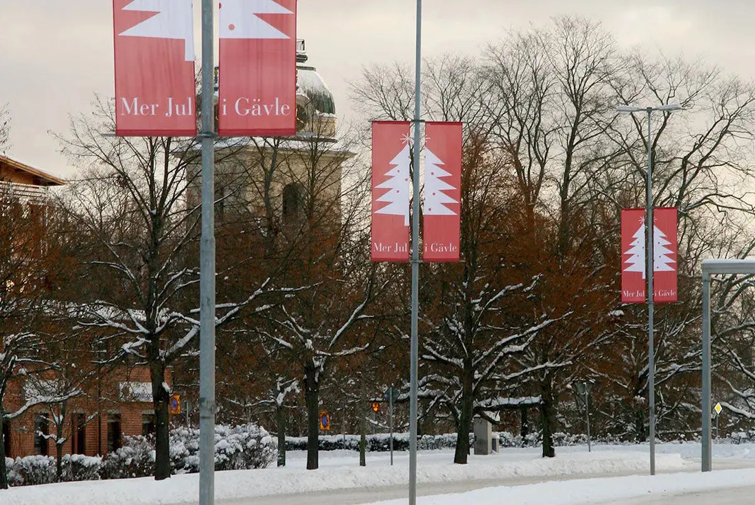 Vilken storlek ska en reklamflagga ha?
