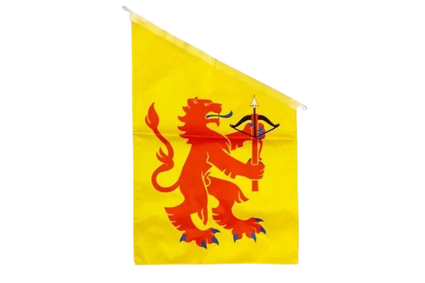Smålandsflagga fasadflagga utan bakgrund