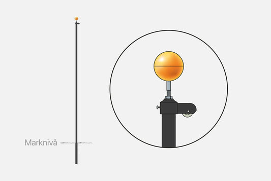 Teleskopisk Aluminiumstång Glimma