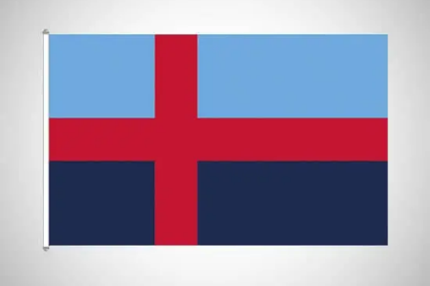 Bohuslän Landskapsflagga röd och blå