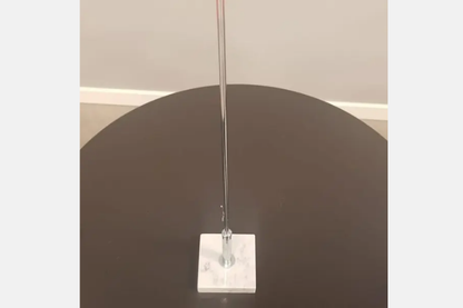 Bordsflaggstång 50 cm, vit marmorfot