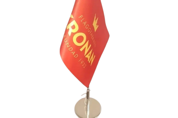 Bordsstång krom 50 cm Flaggfabriken Kronan