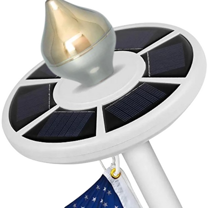 Flaggstångebslysning LED med vit bakgrund med en flaggstångsknopp från Formenta