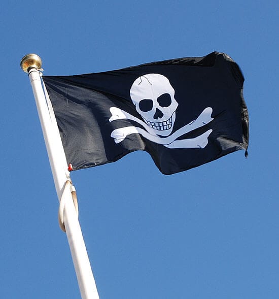 Jolly Roger - Piratflagga Flaggfabriken Kronan