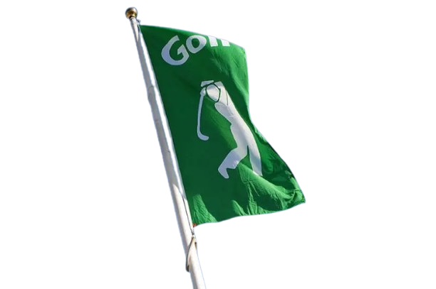 Flagga till golfbanan – Golfspelare Flaggfabriken Kronan
