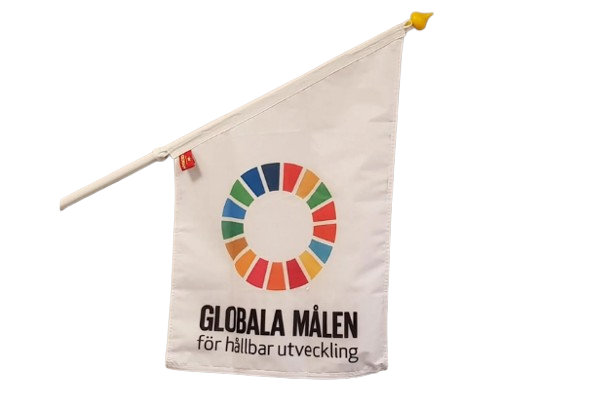 Globala målen-flagga Flaggfabriken Kronan