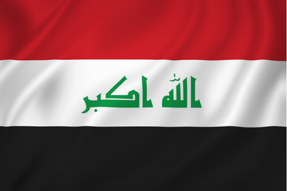 Iraks flagga Flaggfabriken Kronan