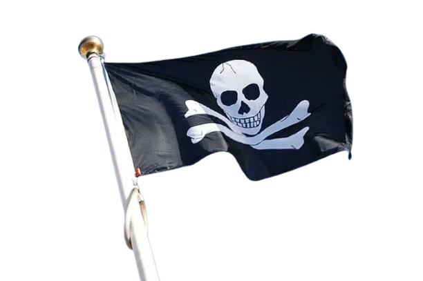 Jolly Roger - Piratflagga Flaggfabriken Kronan