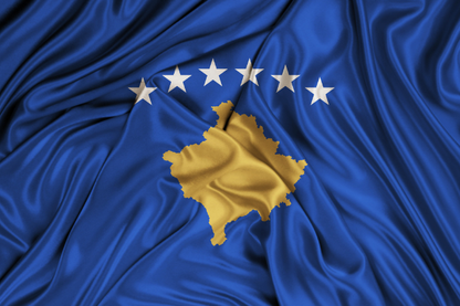 Kosovos flagga Flaggfabriken Kronan
