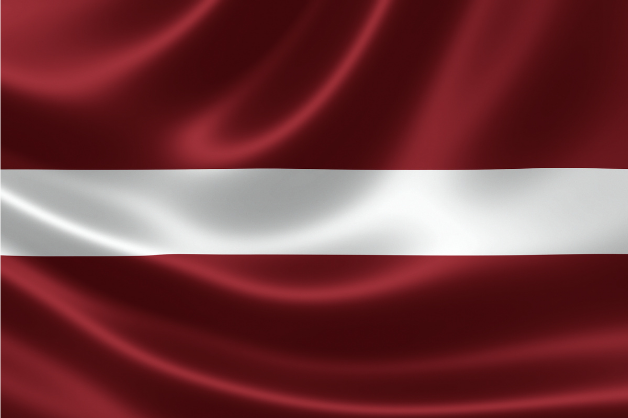 Lettlands flagga Flaggfabriken Kronan