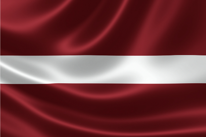 Lettlands flagga Flaggfabriken Kronan