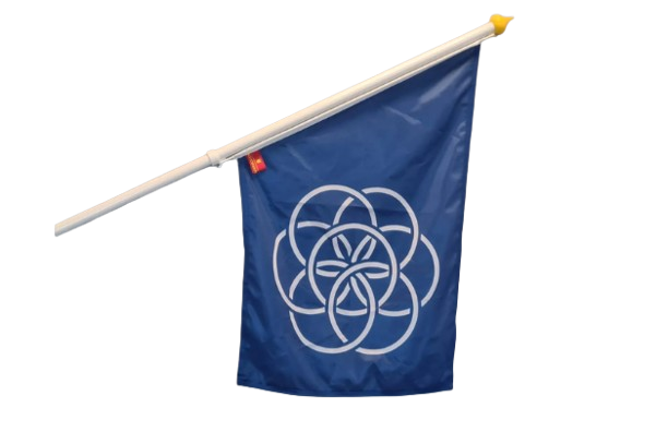 Planet Earth-flagga Flaggfabriken Kronan