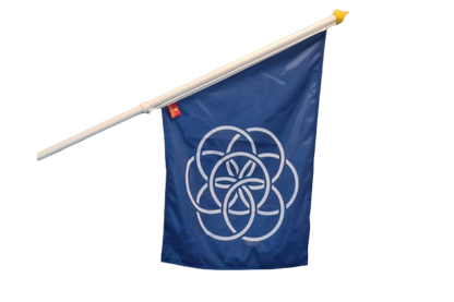 Planet Earth-flagga Flaggfabriken Kronan