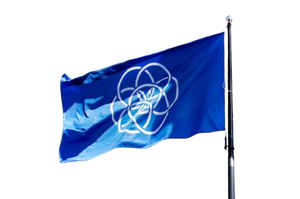 Planet Earth-flagga Flaggfabriken Kronan