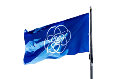 Planet Earth-flagga Flaggfabriken Kronan