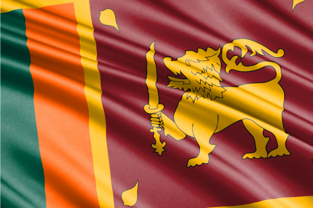 Sri Lankas flagga Flaggfabriken Kronan