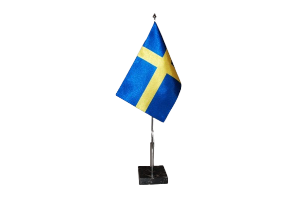 Svensk bordsflagga Flaggfabriken Kronan