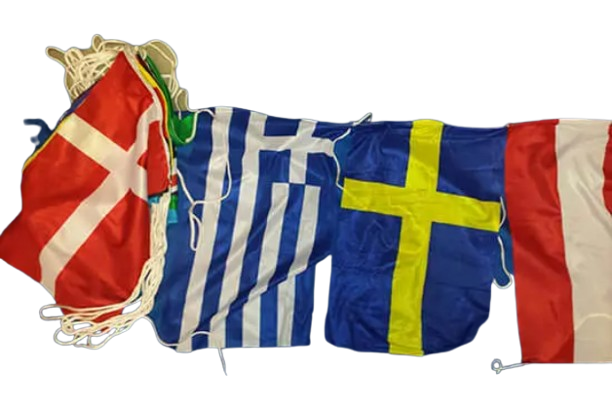 Flaggspel 16 flaggor - EU Nationer Flaggfabriken Kronan