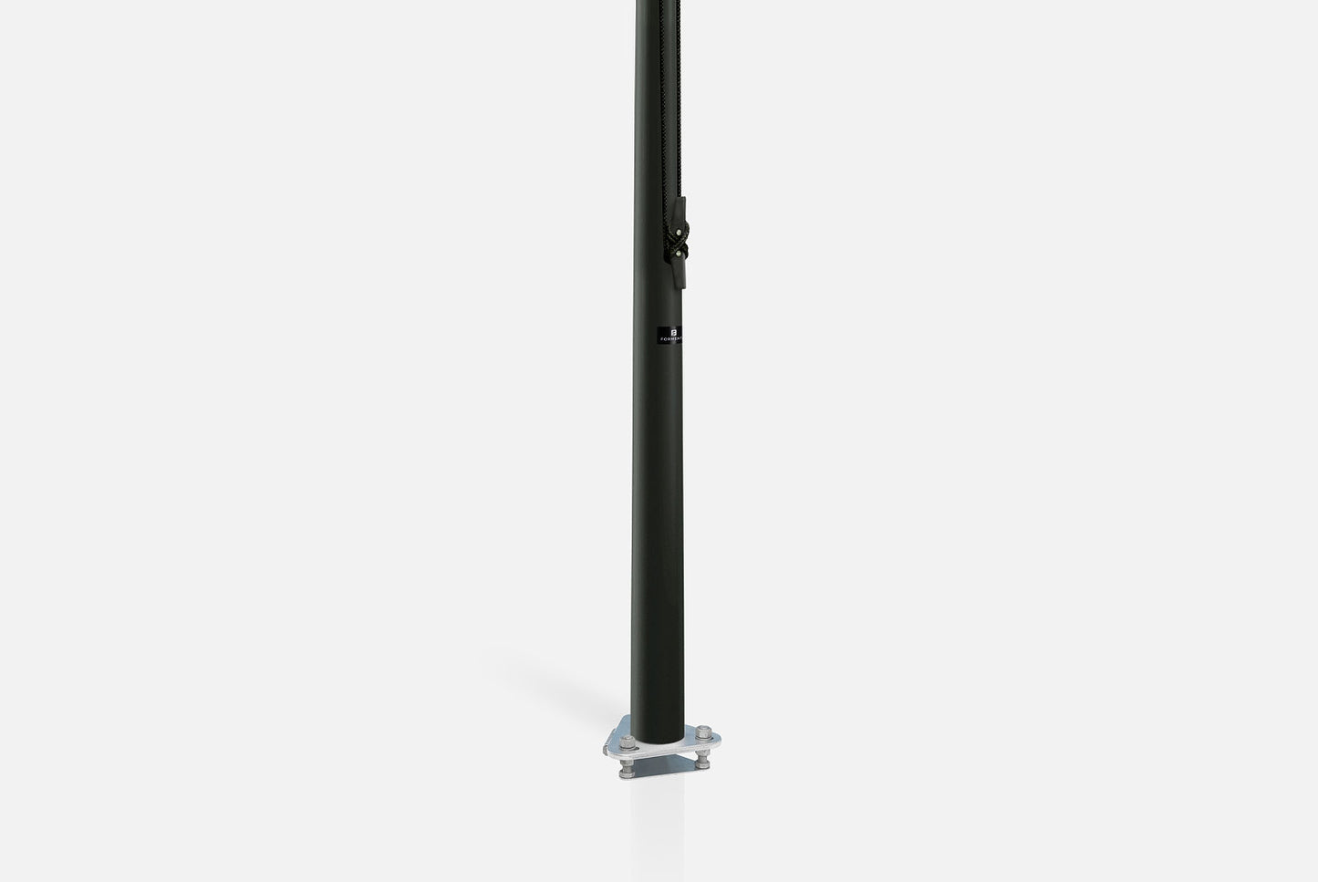 Flaggstång svart original, gjord av glasfiberkomposit